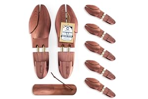 Blumtal Allarga Scarpe Uomo, Tendiscarpe - Forma Scarpe - Allargascarpe in Legno di Cedro con Calzante - Assorbe Umidità e Combatte Cattivi Odori