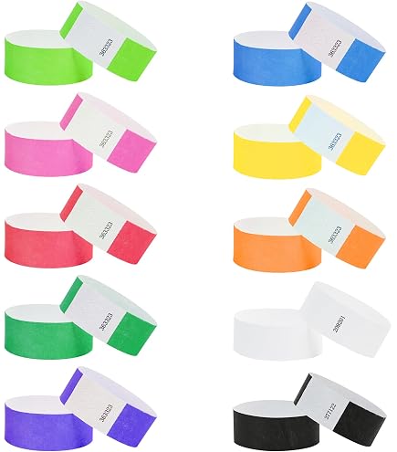 1000pcs Bracelets VIP Identification BetterJonny - Étanches 10 Couleurs Pour Événements, Festivals & Concerts