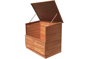 Gardiun Caseta Elevada Depuradora Piscina/Armario Multiusos Pool 91x137x120 cm de Madera