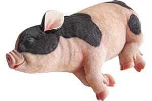 ‎DESIGN TOSCANO Design Toscano schlafendes Schwein Gartenfarm Tierstatue, Polyresin, vollfarbe, 30,5 cm