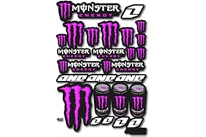 CMR DESIGN CO Stickers Monster Energy – Pegatinas para moto – Pegatinas para Quad – Motocross – Para motocicletas, coches, cascos, portátiles para ordenador y otros objetos