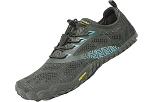 SAGUARO Barfussschuhe Herren Atmungsaktive Sommer Zehenschuhe Damen Outdoor Traillaufschuhe