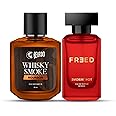 Beardo Whiskey Smoke Bourbon & Freed Smoking Hot Perfume Edp Set Of 2 | For Men & Women | Anniversary Gift For Couple Special | Wedding Gift For Couples | Christmas gift for men | Gift For Friends