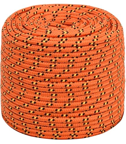 Mamutec Multifunctioneel touw Paraloc - Gedraaid polypropyleen - UV-bestendig - 6mm x 10m - Oranje