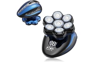 FitSan Head Shaver for Bald Men: Electric Head Razor for Men Wet/Dry Shaving IPX7 Waterproof Shavers-Led Display & Travel Lock