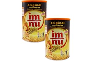 RÖSTFEIN KAFFEE GMBH 2er Pack Im Nu Original, Malzkaffee koffeinfrei und kalorienarm, 2 x 200 g, Instantkaffee, Instantpulver, Kaffee, Kaffeepulver, Kinderkaffee, DDR, muckefuck