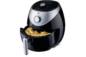JUST PERFECTO HOUSEHOLD APPLIANCES Just Perfecto Friteuse electrique à air chaud avec écran tactile - friteuse sans huile 1400W - petite friteuse air chaud 3,2L - friteuse air fryer 9 programmes