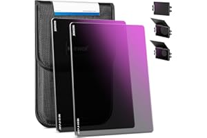 NEEWER 2 Pack ND0.9/1.8 (3/6 Stops) Square ND Filter, 4" x5,65 Dual Sided 30 Multi Nano Coated Cinema Neutral Density Filter für NEEWER Matte Box Kompatibel mit Tilta Kompatibel mit SmallRig