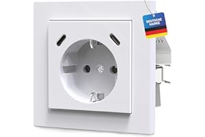 VOLTEVA Gniazdo do szybkiego ładowania USB-C/C PD 3.0 QC, zabezpieczenie przed dziećmi, standardowe, podtynkowe, ścienne, kompatybilne z GIRA Jung Merten Busch Jaeger, czysta biel, alpejska biel, smartfon,