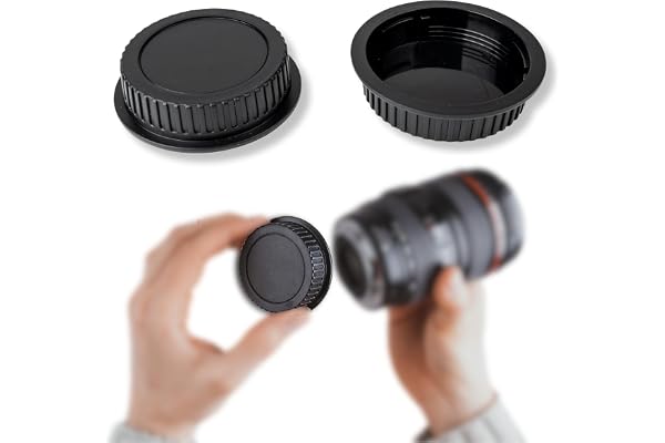Lens-Aid bakre objektivlock kompatibelt med Canon EF/EF-S-objektiv – Skyddslock för kameror med EF-fattning – Robust linsskydd för förvaring, transport och skydd mot smuts, damm och repor