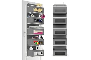 SYNTAXHO Over Door Storage Hanging Organiser - Towel Wardrobe Wall Organiser for Toy Nursery Kitchen Bedroom Bathroom