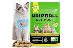 HEXIN Anti-Haarballen Snacks mit Huhn - Mit wertvollen Faserstoffen zur Unterstützung der Verdauung bei Haarballen, Pflege von Haut und Fell