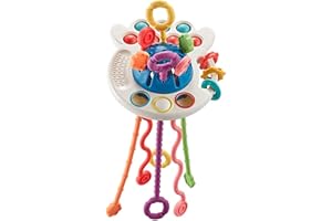 ADEGO Juguete Sensorial Montessori para Bebés - Mordedor y Juguete Educativo Multicolor - Regalo Educativo Ideal con Forma de UFO