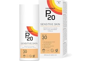RIEMANN P20 SPF30 Sensitive Sun Cream 200ml, High Level UVA Protection for up to 10 Hours, Allergy Certification, Water Resistant, Durable & Long Lasting, Sweat Resistant