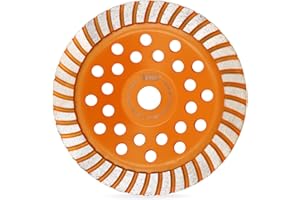 BGTEC Tarcza szlifierska z diamentowymi kubkami, 180 mm/7 cala, turbo, rząd do betonu diamentowego do szlifierki kątowej, polerowania i czyszczenia granitu marmurowego kamienia murarskiego