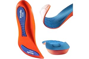 Norelie Comfy Orthotic Insoles – Plantar Fasciitis Insoles with Arch Support, Heel Pain Relief for Flat Feet, Overpronation | Shock-Absorbing, 220 lbs+ Support (Small EU 39-40 UK 6-7)