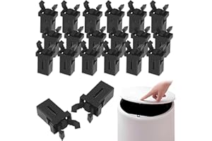 MEKEET Curver 20-Pack Black Plastic Waterproof Touch Top Lids - Compatible with Flexible Bin Lid Catch & Suitable for Storage & Home Appliances