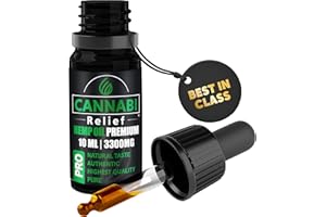 CANNABI RELIEF 𝗖𝗔𝗡𝗡𝗔𝗕𝗜 𝗥𝗘𝗟𝗜𝗘𝗙 𝗢𝗜𝗟 3300 𝗠𝗚 𝗣𝗥𝗘𝗠𝗜𝗨𝗠 | High Strength Drops | Аnxiеty, Pаin, Strеss, Slееp, Аrthritis | from Netherlands, 10 ml