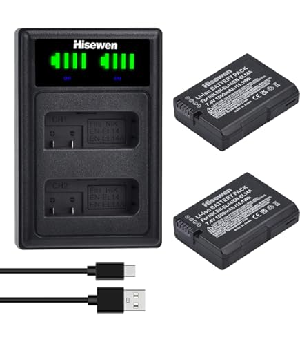 Caricatore Per Nikon Coolpix - Stazione Di Ricarica USB Per Batterie MH-66, ACC-TRDCJ - Foto 8