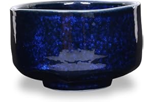 Product of Gifu Japan Giapponese Handmade Matcha Tea Ciotola Marina, Cerimonia di tè verde, autentica Mino Ware Ceramica, Ao-Kinyo Ceramica Chawan