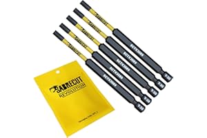 5 x SabreCut SCTX3089_5 89 mm T30 TX30 Jeu d'embouts de tournevis à percussion magnétique Torx Heavy Duty Compatible avec Dewalt Milwaukee Bosch Makita et plus