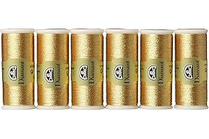 Bobine fil 35m DMC diamant métallisé monobrin broderie et point de croix or