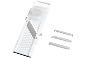 Benriner 64W Mandoline coupe-légumes, plastique ABS, Blanc