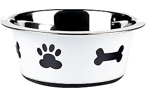 Classic Pet Products Classic Posh Paws Dish, 900 ml, White