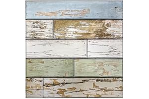 Commomy Pannelli Murali 3D Decorazione Murale Interna Legno Pannelli Decorativi PVC, 10 pezzi, 30 x 30 cm, Pannelli da parete 3D Pannello Decorativo Parete