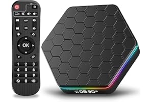 Android 12.0 TV Box 2025, 6K TV Box 2GB RAM 16GB ROM Android Box with AllWinner H618 Quad-core 4K 6K Support 2.4/5GHz Dual-WiFi 3D H.265 Bluetooth 5.0 Smart TV Box