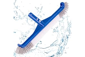 OIZEMORI 45cm Poolbürste Poolreinigung Reinigungsbürste,Zum Reinigen Von Poolwänden,Pool Bürste mit Gebogenen Enden Rückseite für Poolwand und Poolboden