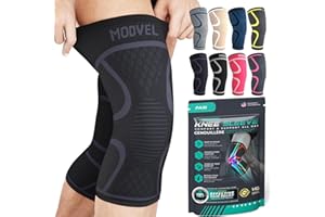 MODVEL Zestaw opasek uciskowych na kolana dla mężczyzn/kobiet, medyczne ochraniacze kolan, antypoślizgowe, oddychające, łagodzące ból kolan, do biegania, wędrówek, joggingu, koszykówki, piłki nożnej