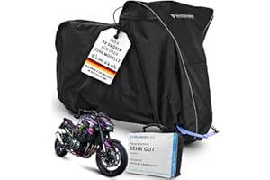 ‎MYCOVER MYCOVER handgefertigte Premium Motorrad Abdeckplane – 30 Größen für über 2500 Modelle – 100% passgenau, wasserdicht, Winterfest & extrem reißfest – Indoor & Outdoor - Größe L+ (L235xB100xH130)
