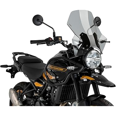 Motorcycle Screen Extension Universal Windscreen With DRL Turn Signal Light Motorcycle Windshield