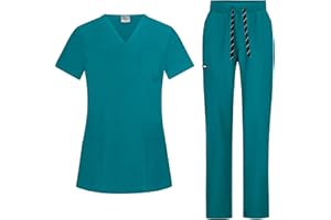 B-well BELLA Scrubs Uniforms Women Set | Scrub Top + Scrub Pants Set |Medical Uniforms & Scrubs | Scrub Uniform with Spandex