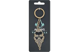 Difuzed ASSASSIN'S CREED VALHALLA - metalowy brelok do twarzy, Brązowy, Rozmiar uniwersalny