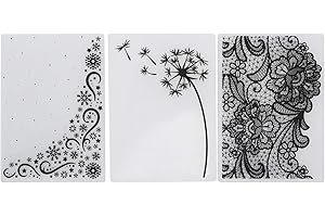 QIRG Prägeordner, DIY Prägeordner Prägevorlage Kunststoff Kunststoff-Prägeordner für Prägemaschinen