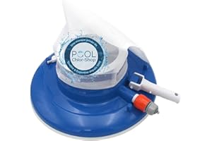 Duraol Aspirateur Jet Vac Jumbo I Aspirateur de Piscine de Haute Qualité Selon Le Principe Venturi I À Raccorder au Tuyau d'Arrosage I Nettoyeur de Piscine avec Filet pour Un Nettoyage Optimal