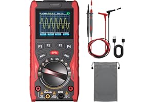 3-in-1 Handheld-Oszilloskop Multimeter mit Signalgenerator, 12MHz Bandbreite 50MSa/s Abtastrate, Tragbares Digitales Oszilloskop Multimeter, True RMS Auto-Bereich, 1500mAh Batterie