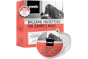 ANIMIGO Crema Polpastrelli Cane Naturale 60ml, Crema per Polpastrelli Cane con Vitamina E, Cera d'Api, Olio di Cocco, Crema Cuscinetti Cane e Gatto, Pomata Zampe Cane Idrata e Protegge dal Freddo e dal Caldo