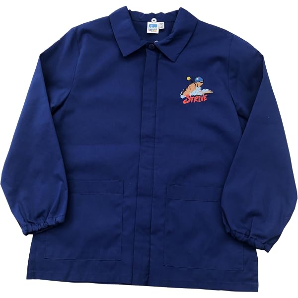 Siggi Group Grembiule Blu Con Zip Per Bambino - Casacca Per Scuola Elementare, Ragazzo 7 Anni - Mod. 33CS1775