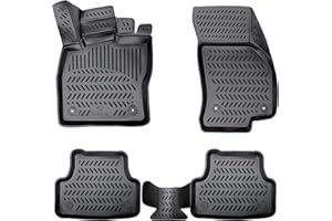 ‎ELMASLINE ELMASLINE 3D Gummimatten Set für Mercedes E-KLASSE W214/S214 2023-2025 | Extra hoher 5cm Rand | Zubehör Fußmatten