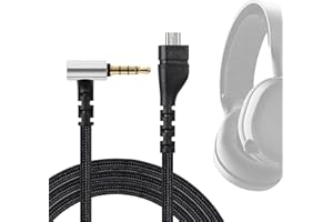 FBBULES Replacement Audio Cable 2m for Arctis 3/5/7/Pro Gaming Headset Wire Black