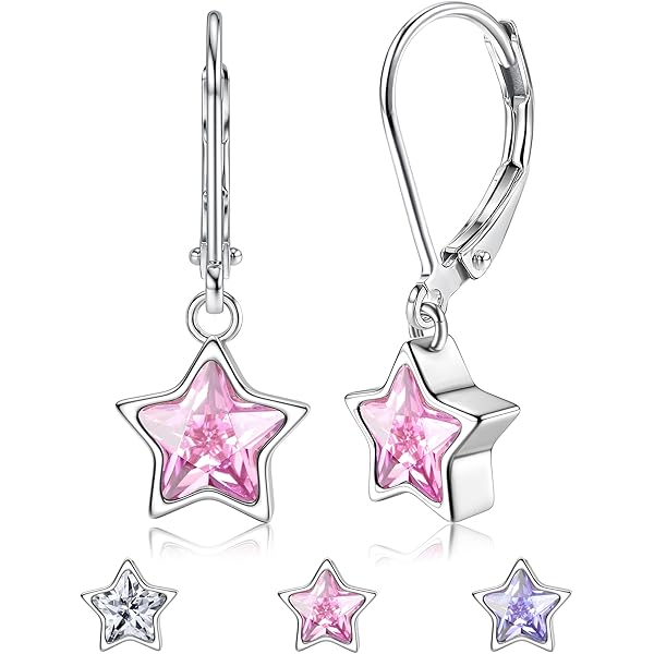JeweBella Oorbellen voor dames, 925 zilver, hypoallergeen, 18 JeweBella Oorbellen voor dames, 925 zilver, hypoallergeen, 18