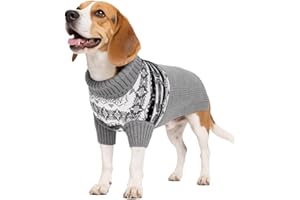 IECOii Maglione per cani XXL, maglione per cani di grandi dimensioni, maglione natalizio per cani di taglia XL, maglione a collo alto per cani di taglia XL, maglione invernale per cani, maglione per