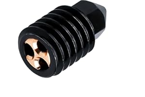 3DPLady Hardened Nozzles for High Temperature Upgrade Hotend Set up to 500 Degrees (with Replaceable Nozzle) Compatible with Bambu Lab X1 and P1P (0.6 CHT Hard)