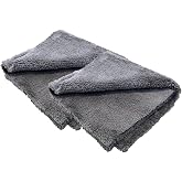 WONKEY - Pasta Cila Wax Parlatma Havlusu, Mikrofiber Peluş Oto Araba Temizlik Cilalama Bezi, Kenarsız Lazer Kesim Araba Detay