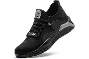 TOLHE Buty ochronne dla mężczyzn i kobiet S3 lekkie sportowe obuwie ochronne stalowe palce antypoślizgowe buty budowlane 36EU-46EU