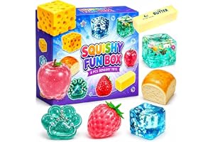 8 stycken Squishy Fun Box Mystery Set, maltsocker squishies blind med långsam återställningskraft, långsamt återgående skumleksak, bordsleksak för vuxna och barn från 3 år