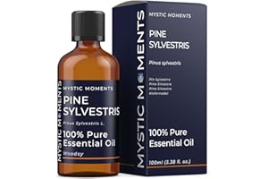 Mystic Moments | Olejek eteryczny Pine Sylvestris 100 ml - czysty i naturalny olejek do dyfuzorów, aromaterapii i mieszanek masażu, wegańskie bez GMO